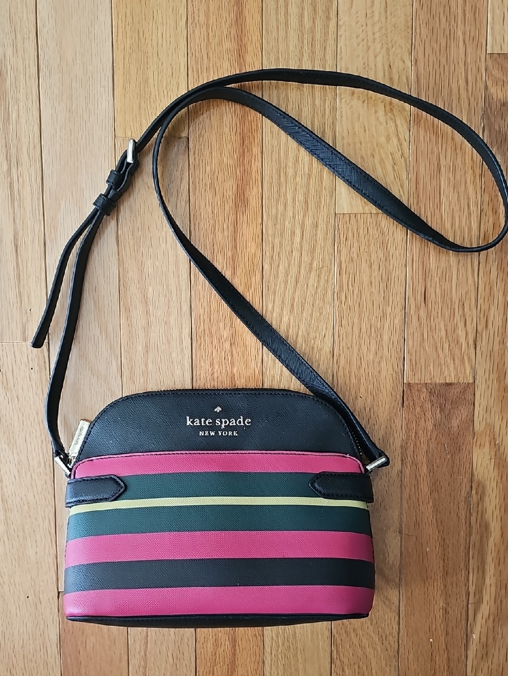 Kate Spade Leather Pink and Black Crossbody